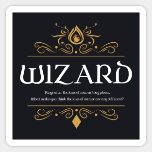 RPG Wizard Wizard Dungeons Crawler and Dragons Slayer Sticker